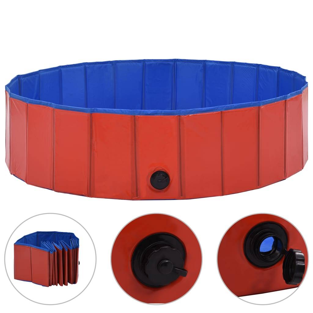 Vidaxl - Piscine pliable pour chiens Rouge 120x30 cm PVC vidaXL 170823 - Image 2