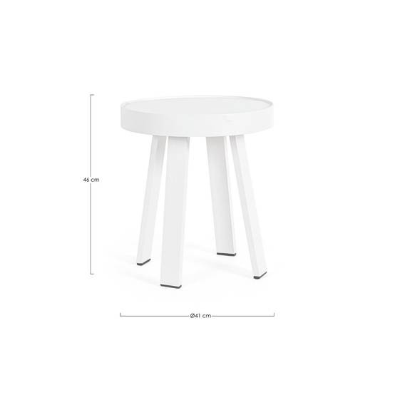 Autre - Table basse de jardin ronde en métal D41 - LA BAULE - Image 5