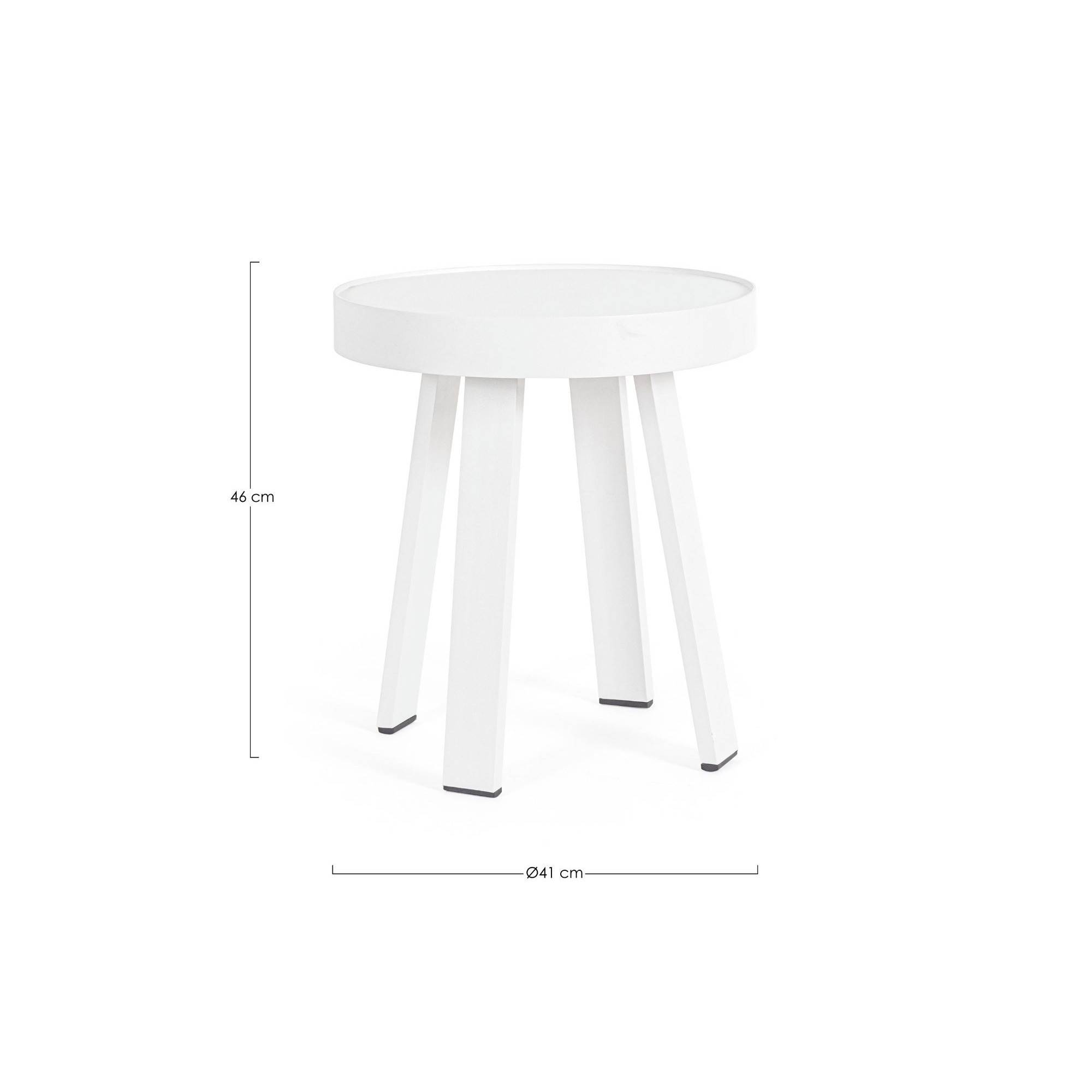 Autre - Table basse de jardin ronde en métal D41 - LA BAULE - Image 5