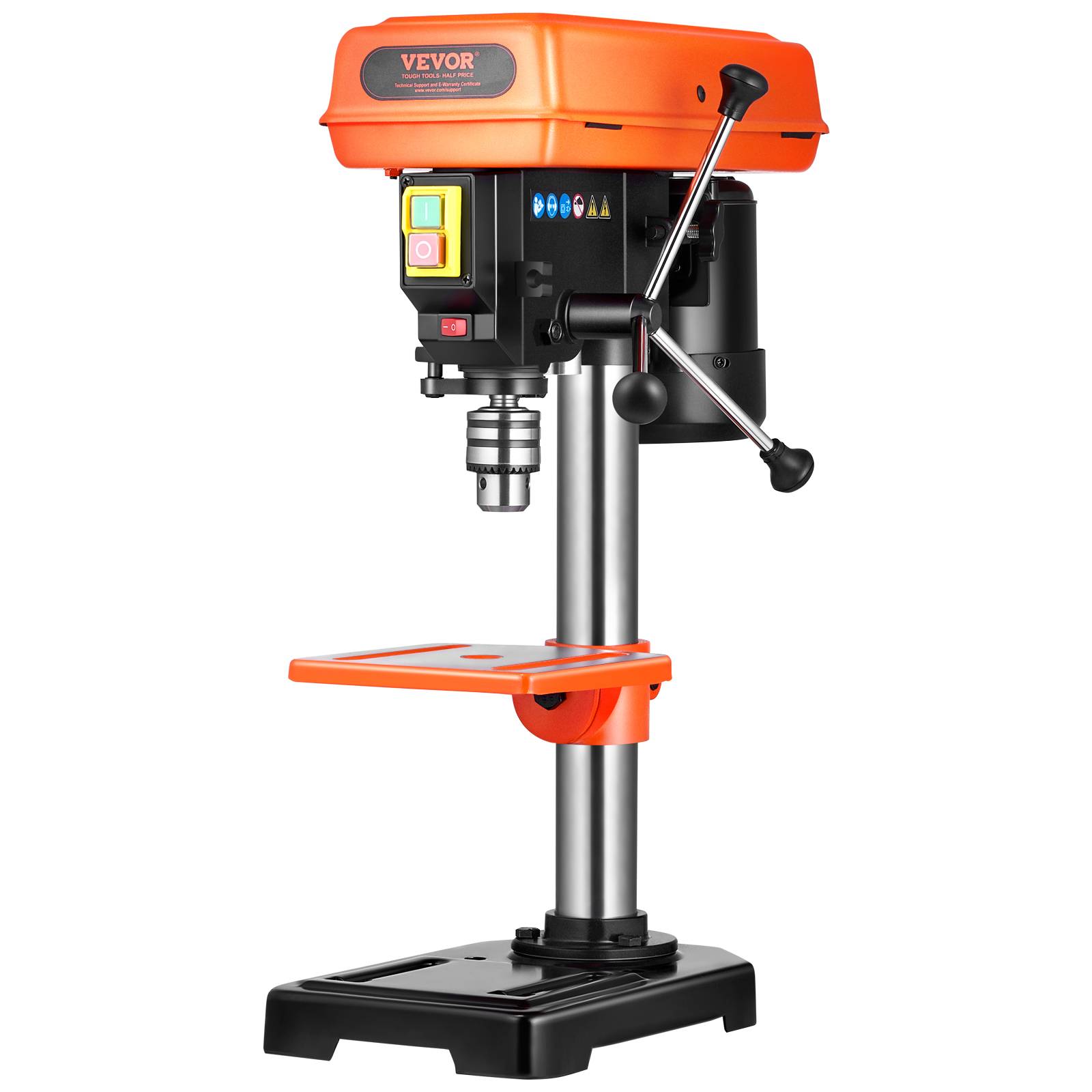 Vevor - VEVOR Perceuse Colonne d'Établi 203,2 mm 500 W 500-2500 tr/min Table Inclinable - Image 1