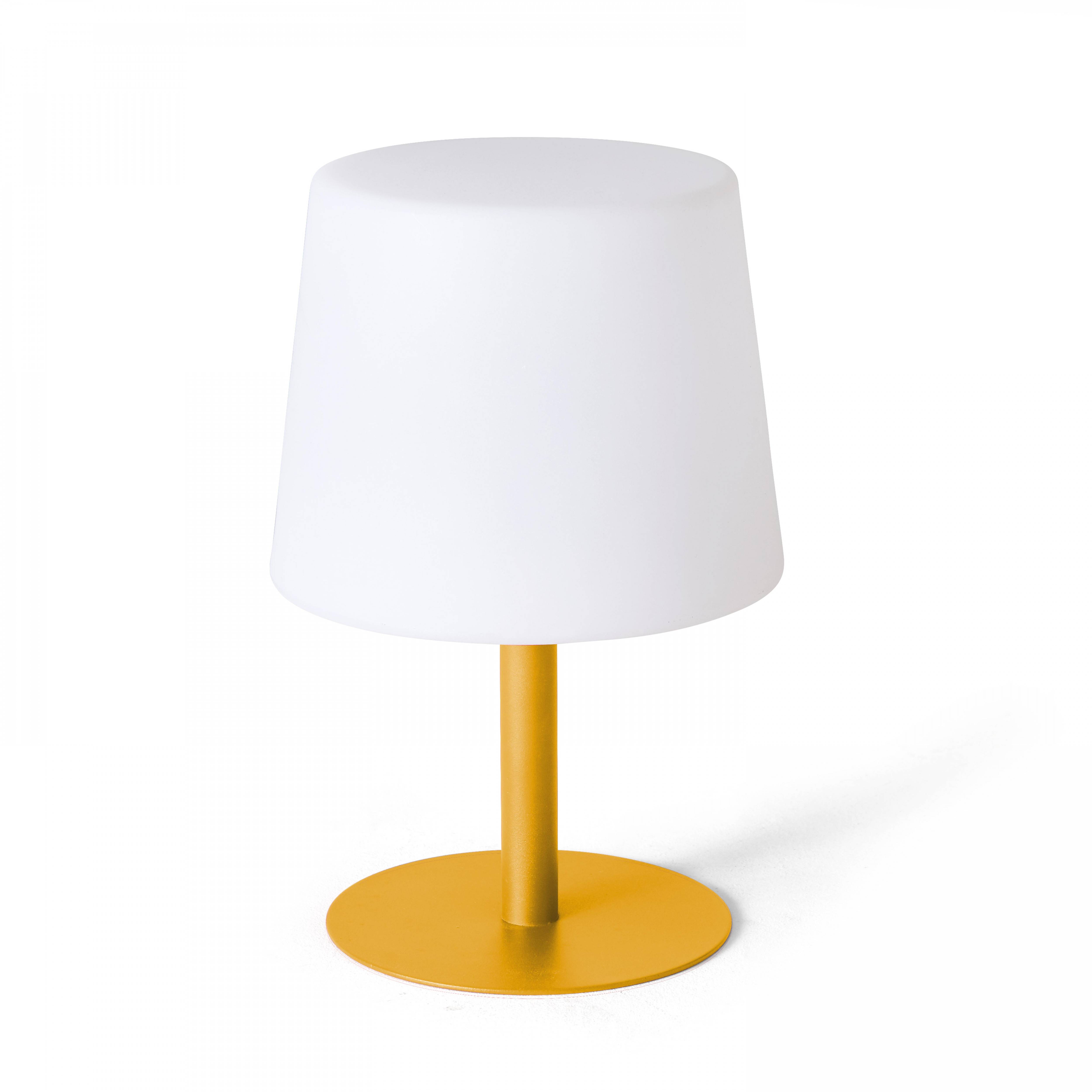 Oviala - Mini lampe acier jaune Bell - Oviala - Image 1