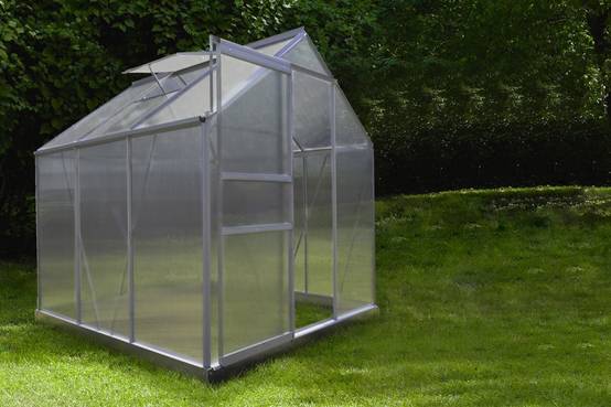 Serre Jardin Polycarbonate "diamant 66" + Base - 3,61m² -habitat Et Jardin - Image 3