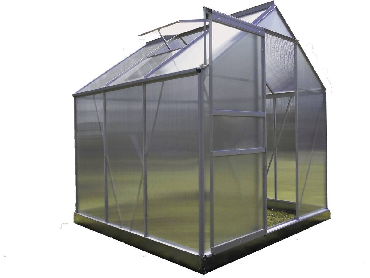 Serre Jardin Polycarbonate "diamant 66" + Base - 3,61m² -habitat Et Jardin - Image 1