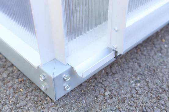 Serre Jardin Polycarbonate "diamant 66" + Base - 3,61m² -habitat Et Jardin - Image 5