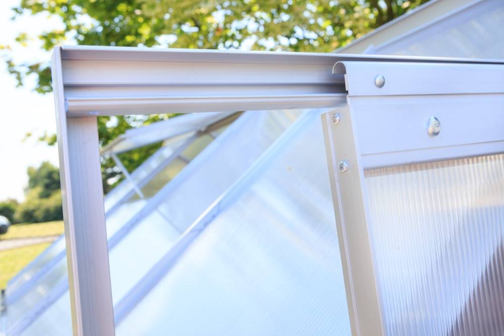 Serre Jardin Polycarbonate "diamant 66" + Base - 3,61m² -habitat Et Jardin - Image 4