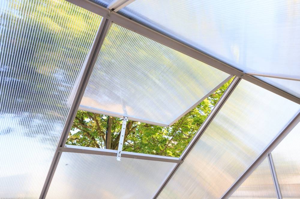 Serre Jardin Polycarbonate "diamant 66" + Base - 3,61m² -habitat Et Jardin - Image 8