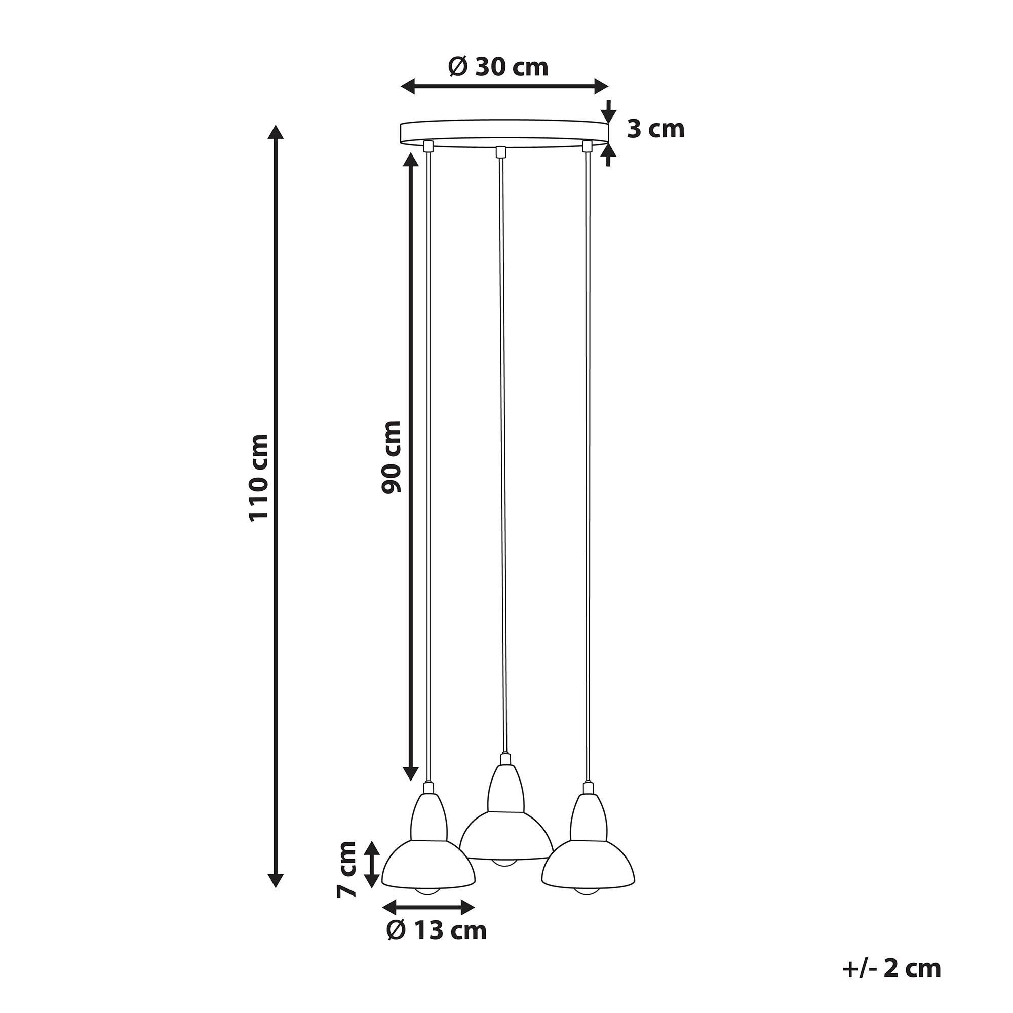 Beliani - Lampe suspension Métal Laiton CASTALY - Beliani - Image 3