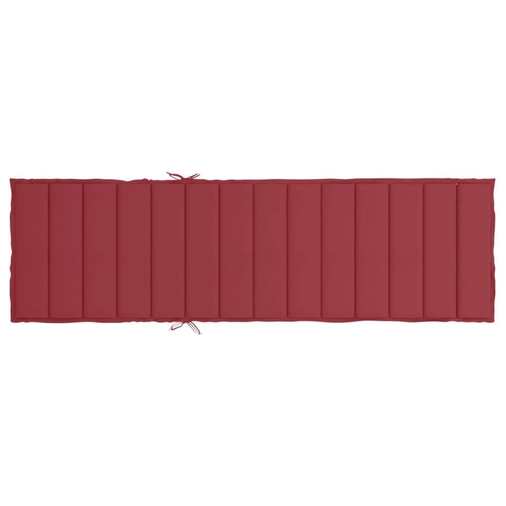 Coussin d'extérieur - Coussin de Bain de soleil - Coussin de Siège pour intérieur et extérieur rouge bordeaux 200x60x3cm tissu oxford MP340 - Image 5