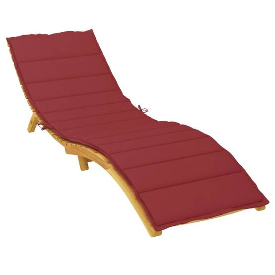 Coussin d'extérieur - Coussin de Bain de soleil - Coussin de Siège pour intérieur et extérieur rouge bordeaux 200x60x3cm tissu oxford MP340 - Image 3