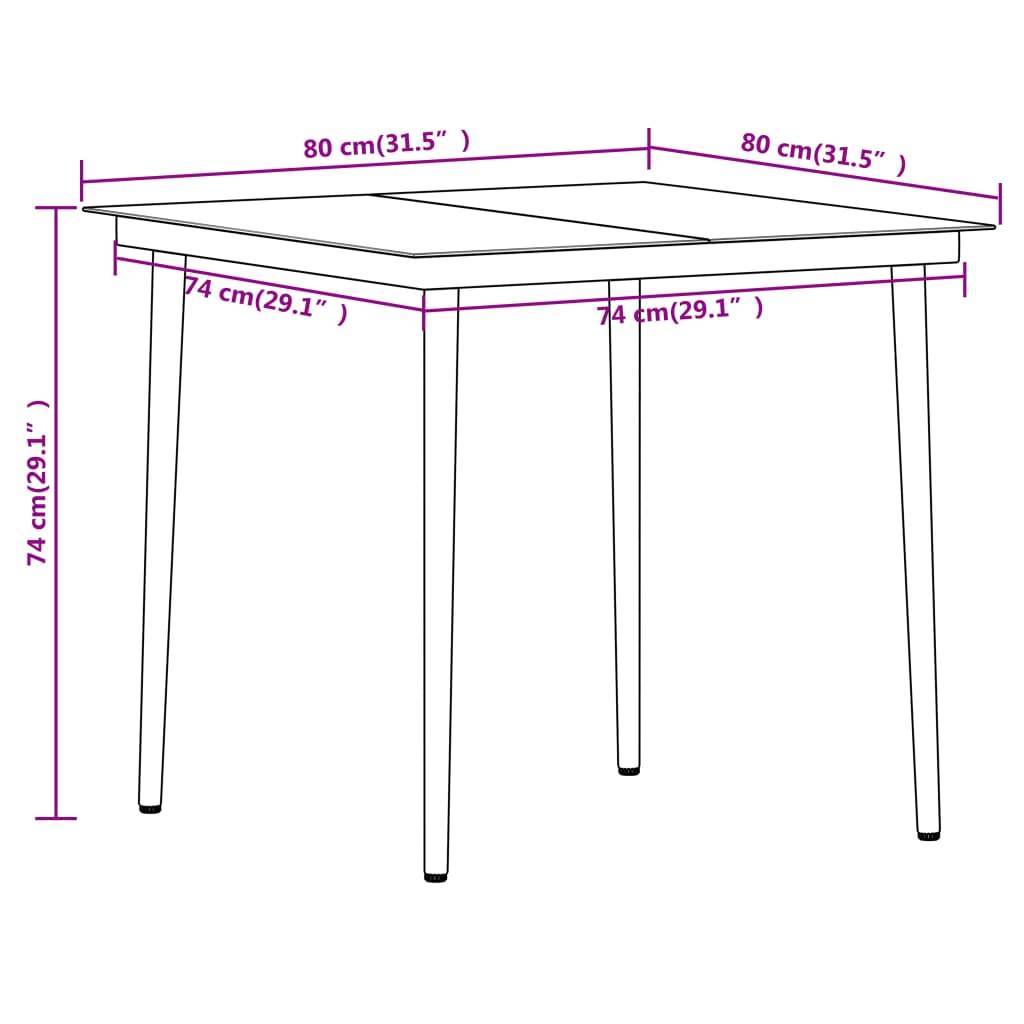 Ensemble Repas 2P Rotin PVC et Acier pour Balcon Terrasse Noir – ComfortXL Outdoor Living - Image 8