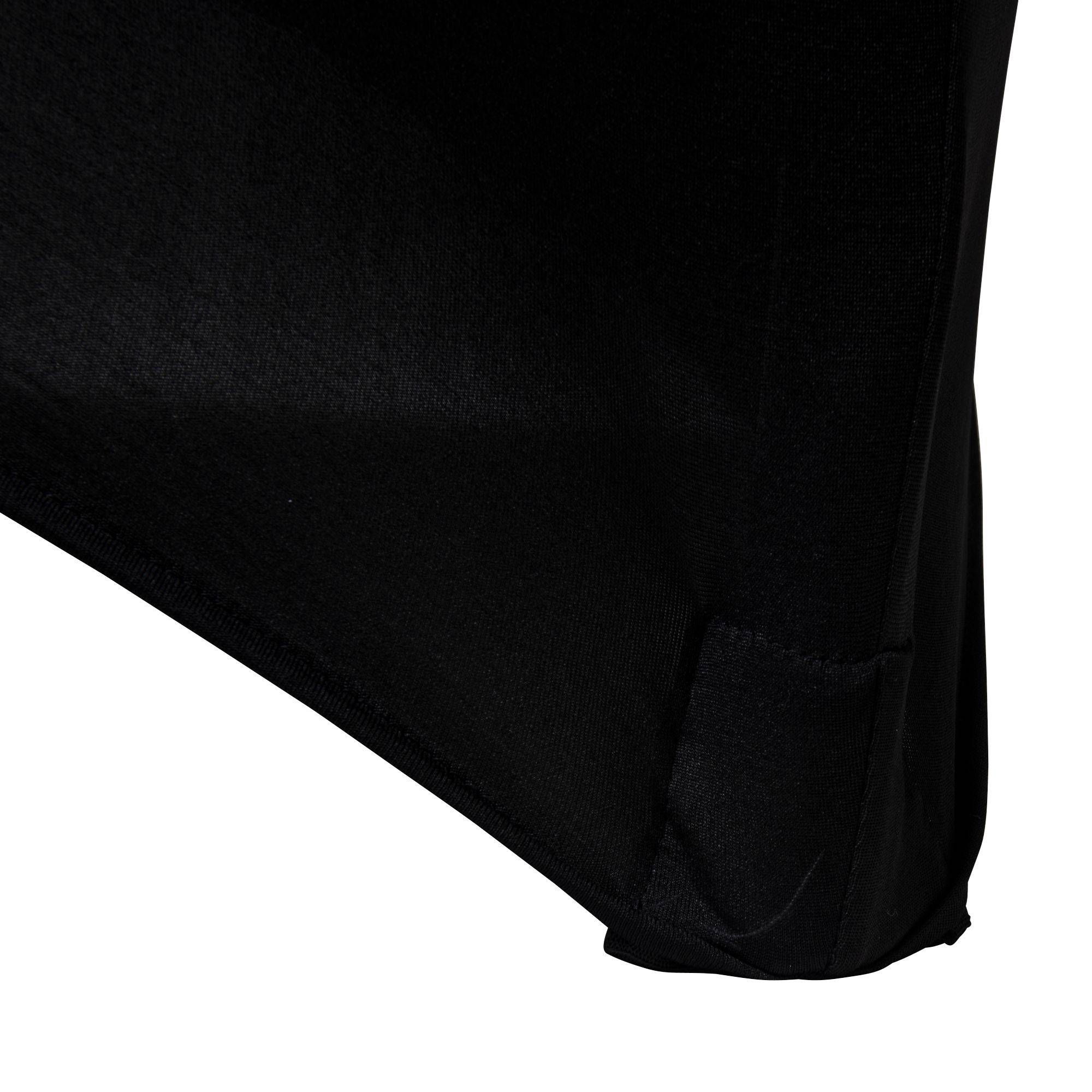 Housse De Table Pliante Rectangulaire 180x74 Cm – Élastique Noire Ou Blanche, Protection UV, Idéale Événements & Restauration