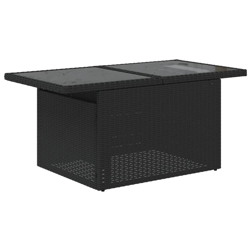 Vidaxl - Salon de jardin 7 pcs avec coussins noir résine tressée vidaXL 3274815 - Image 8