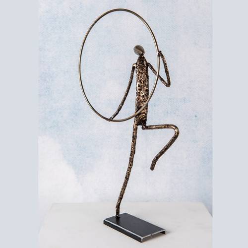 Statuette métal Homme Cerceau - Histoire de Fer MAGNETICLAND - Image 2