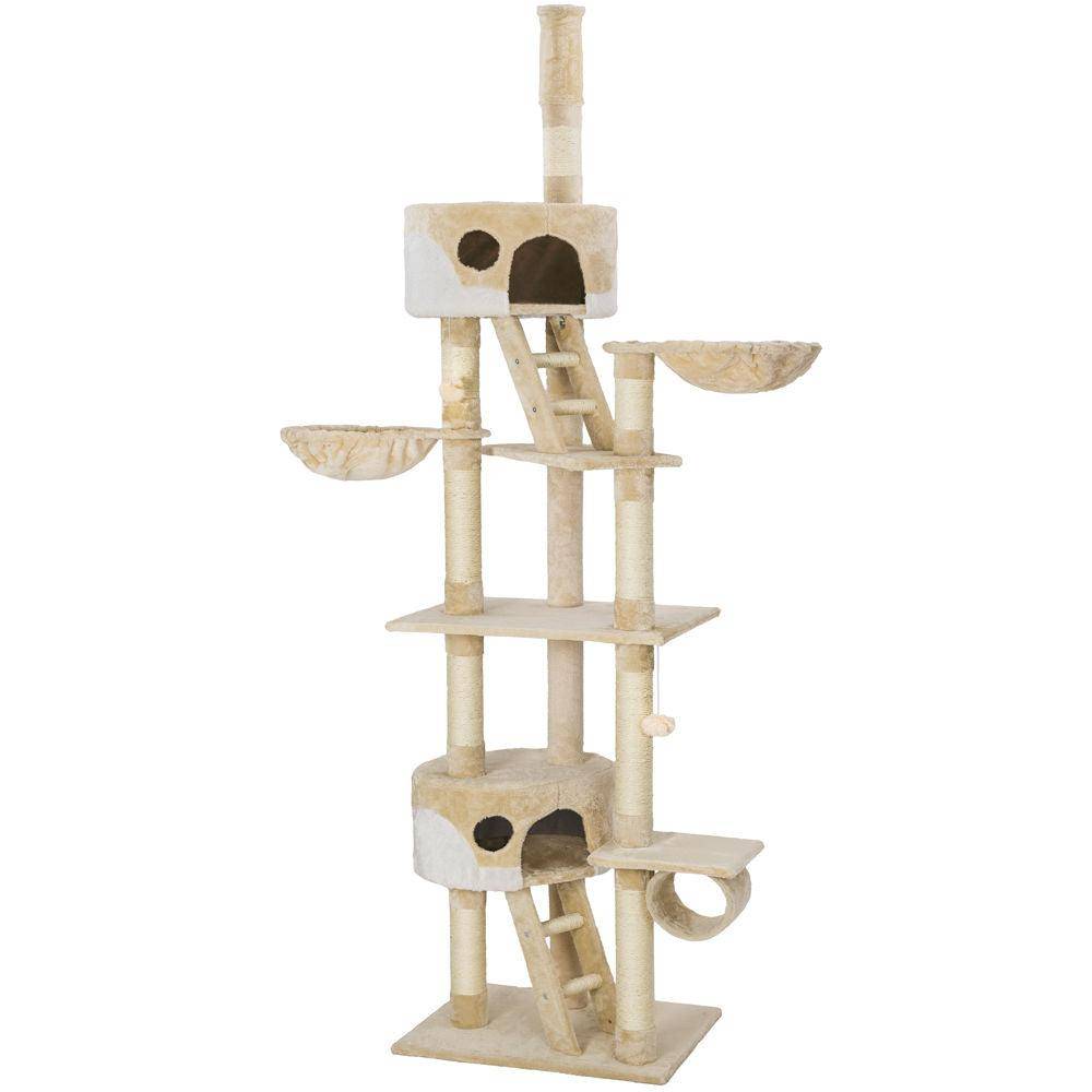 Arbre à chat 260 cm beige/blanc - Image 1