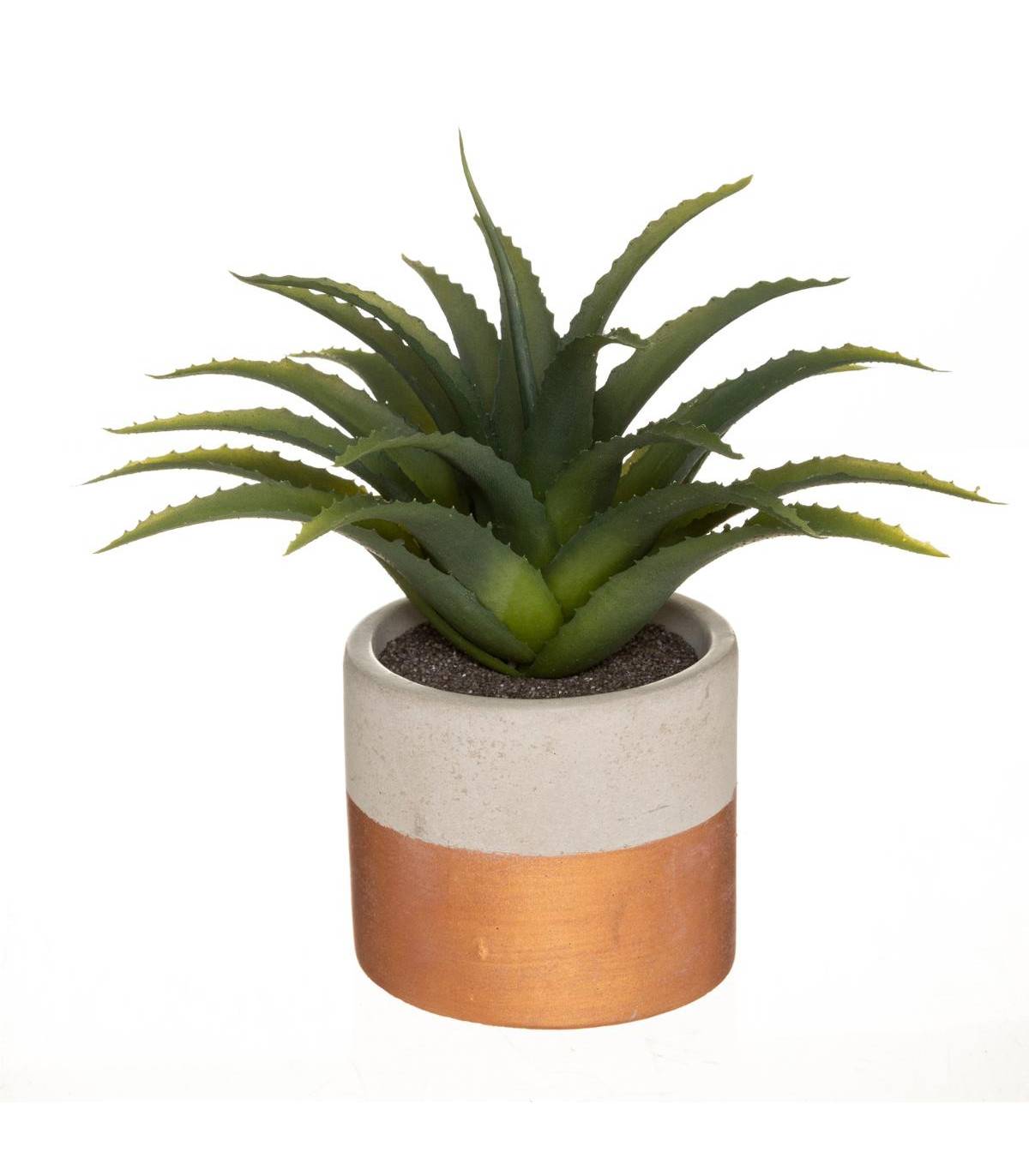 Plante artificielle en pot bicolore D 28 cm - Image 1
