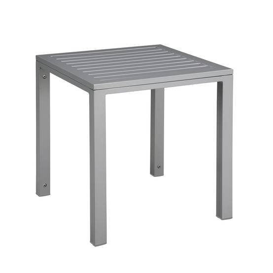 Table auxiliaire extérieur 50x50 gris CUBIC garbar - Image 1