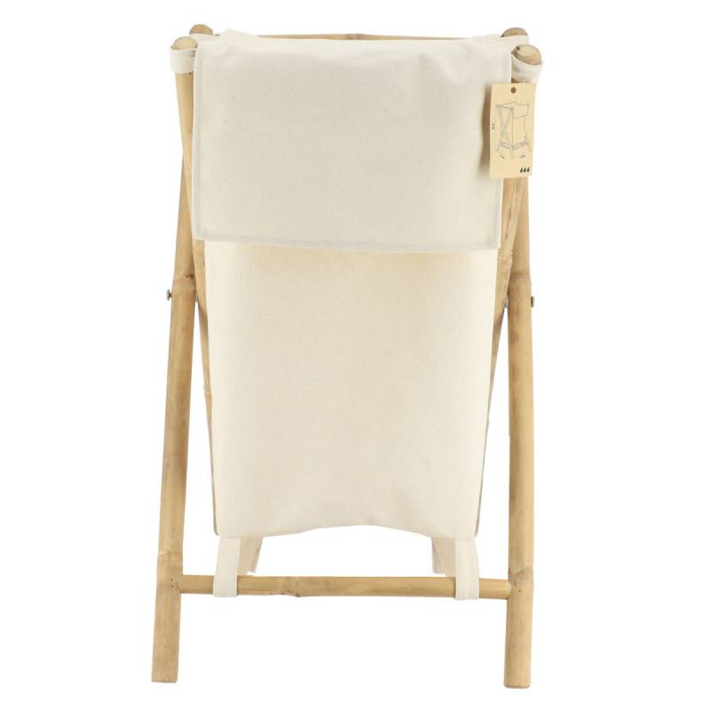 Panier à linge pliable canne de bambou - Image 2