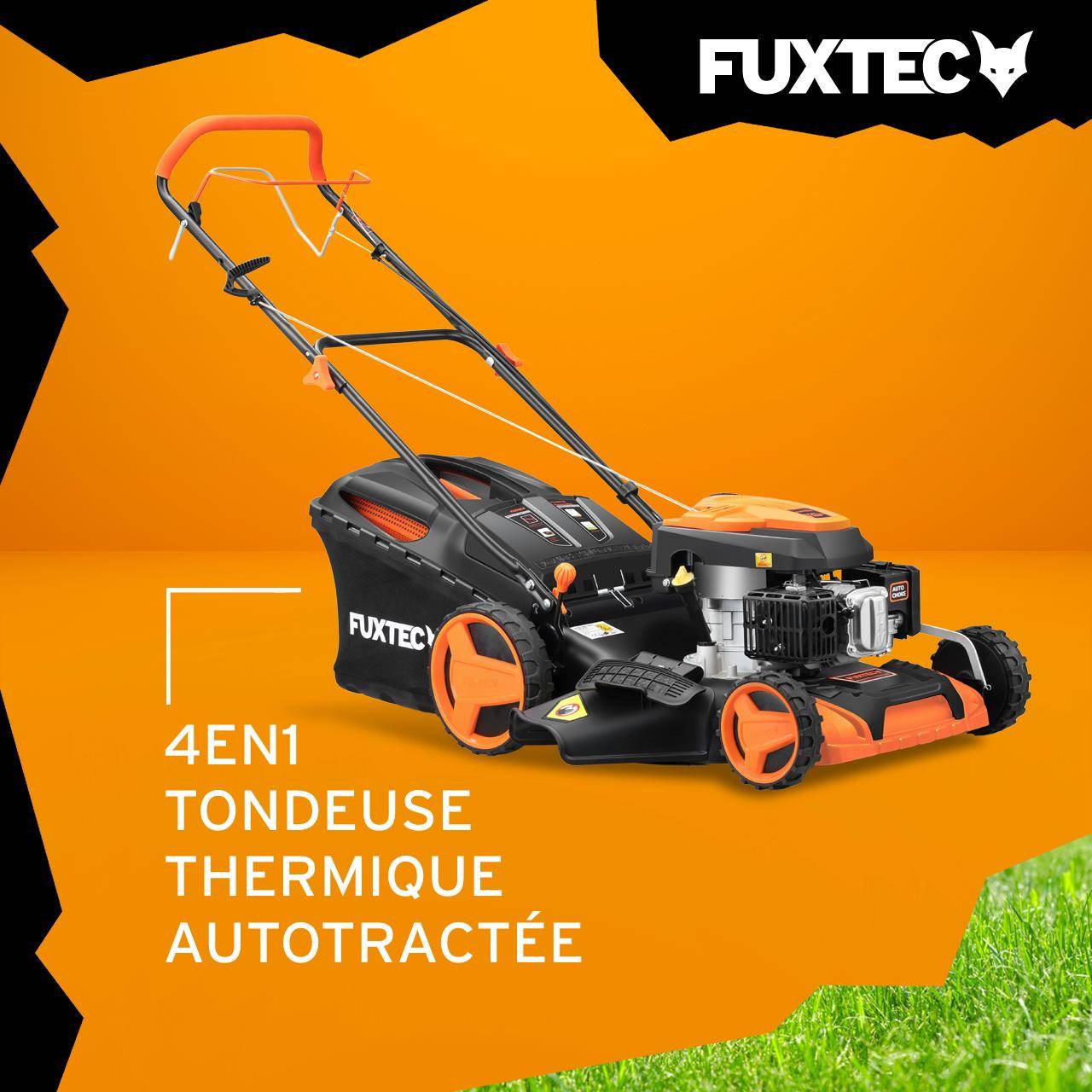 FUXTEC - Tondeuse thermique autotractée 196 cm³ coupe 51 cm bac 60L 6 CV - Fuxtec - Image 5