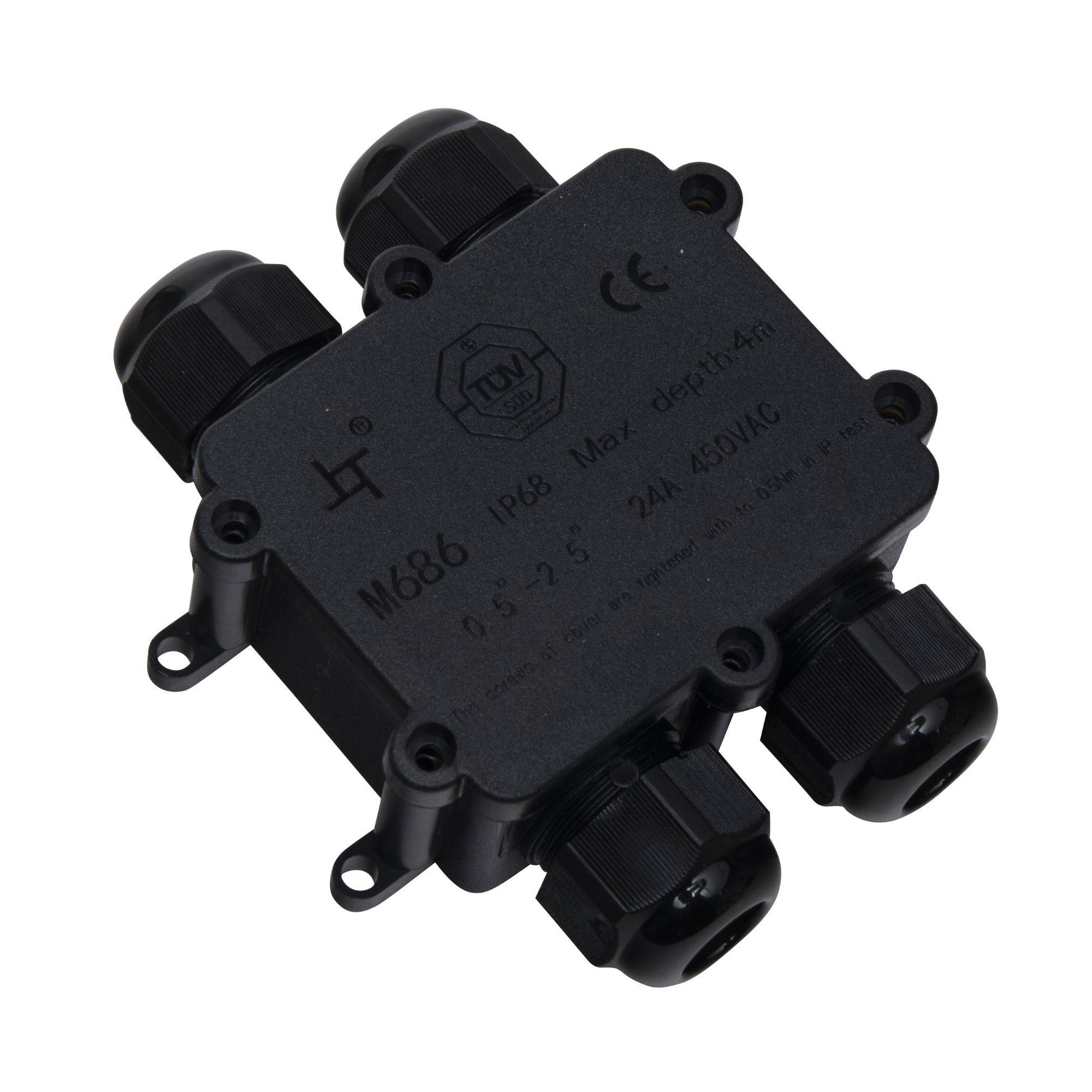 Boitier de connexion étanche avec bornier - 4 E/S