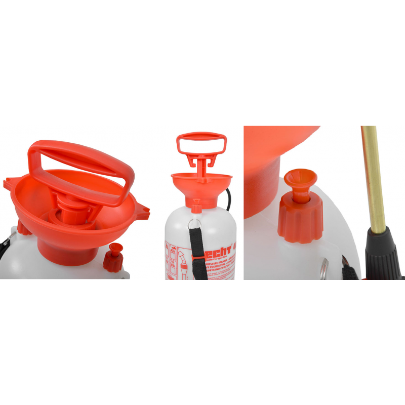 BB Loisir - Hecht 405 PULVERISATEUR A PRESSION SPRAY ENGRAIS 5L avec jet 49cm tuyau de 1,3m 3bars - Image 3