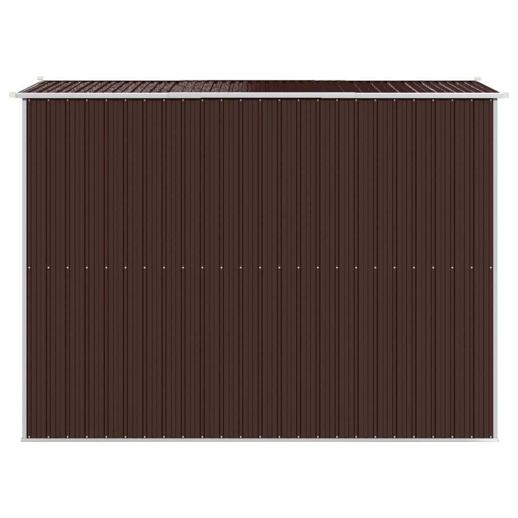 ComfortXL - Abri de Jardin Acier Galvanisé Remise Outils Extérieur 5m² 192x274cm Marron - ComfortXL Outdoor Living - Image 5