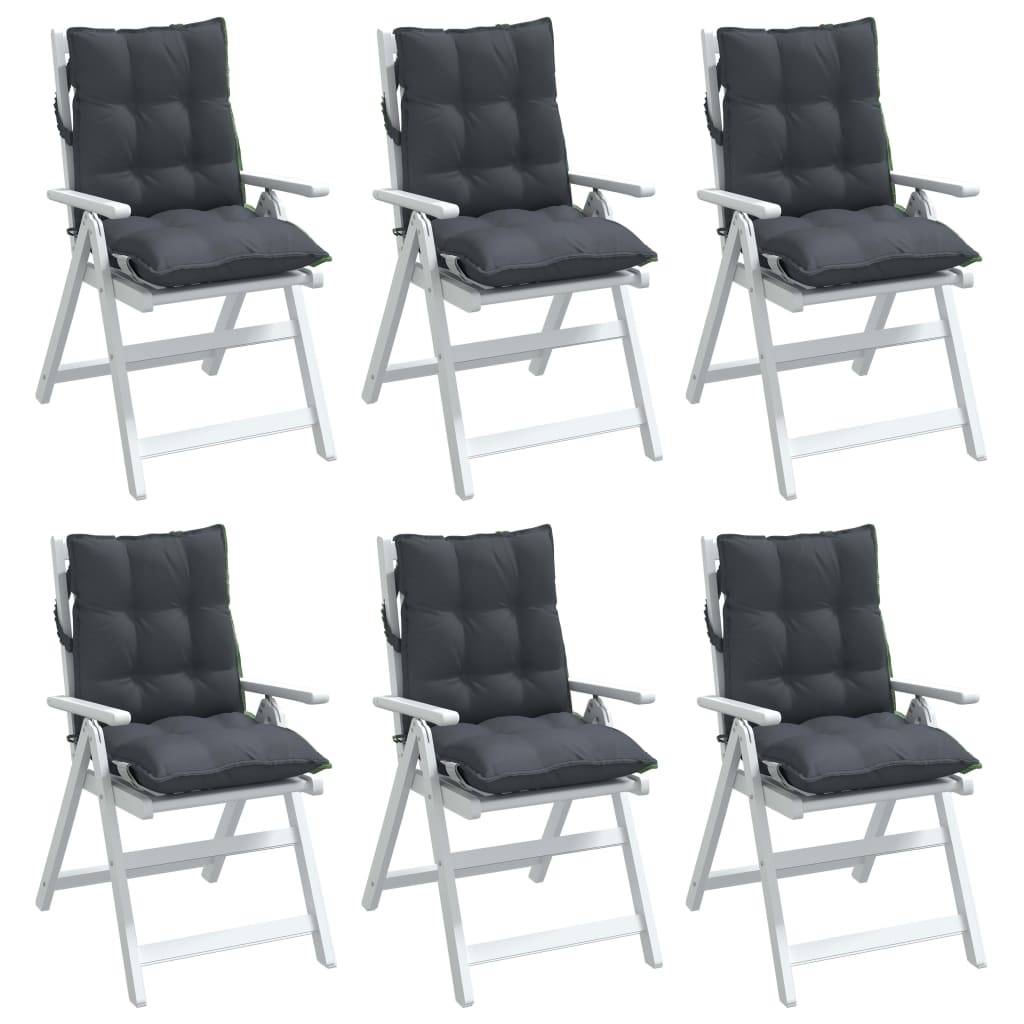 Maison Chic - Coussins de chaise à dossier bas lot de 6 anthracite Maison Chic - Image 4
