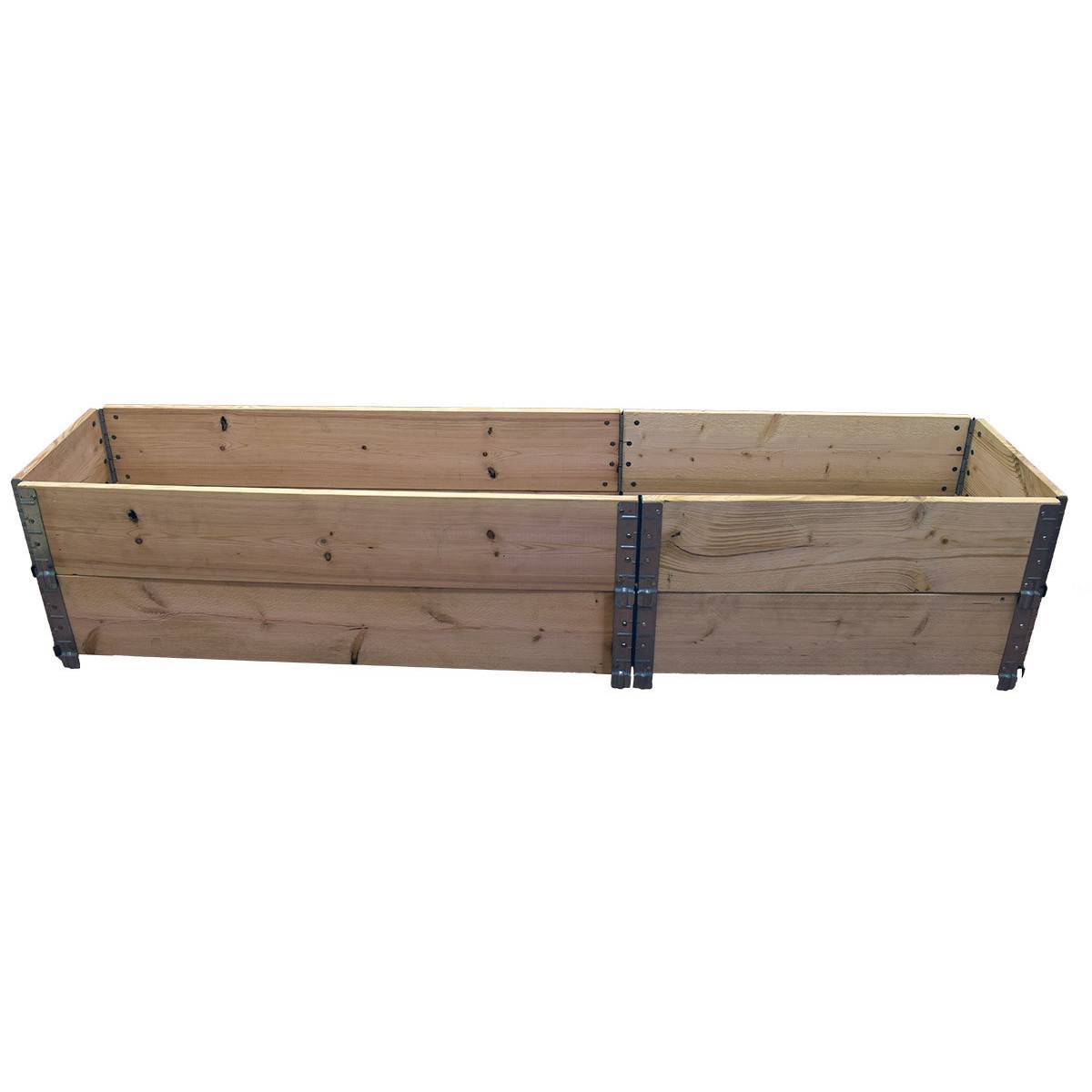 Multitanks - Carré potager en bois naturel 2000 x 400mm hauteur 390mm - Image 1