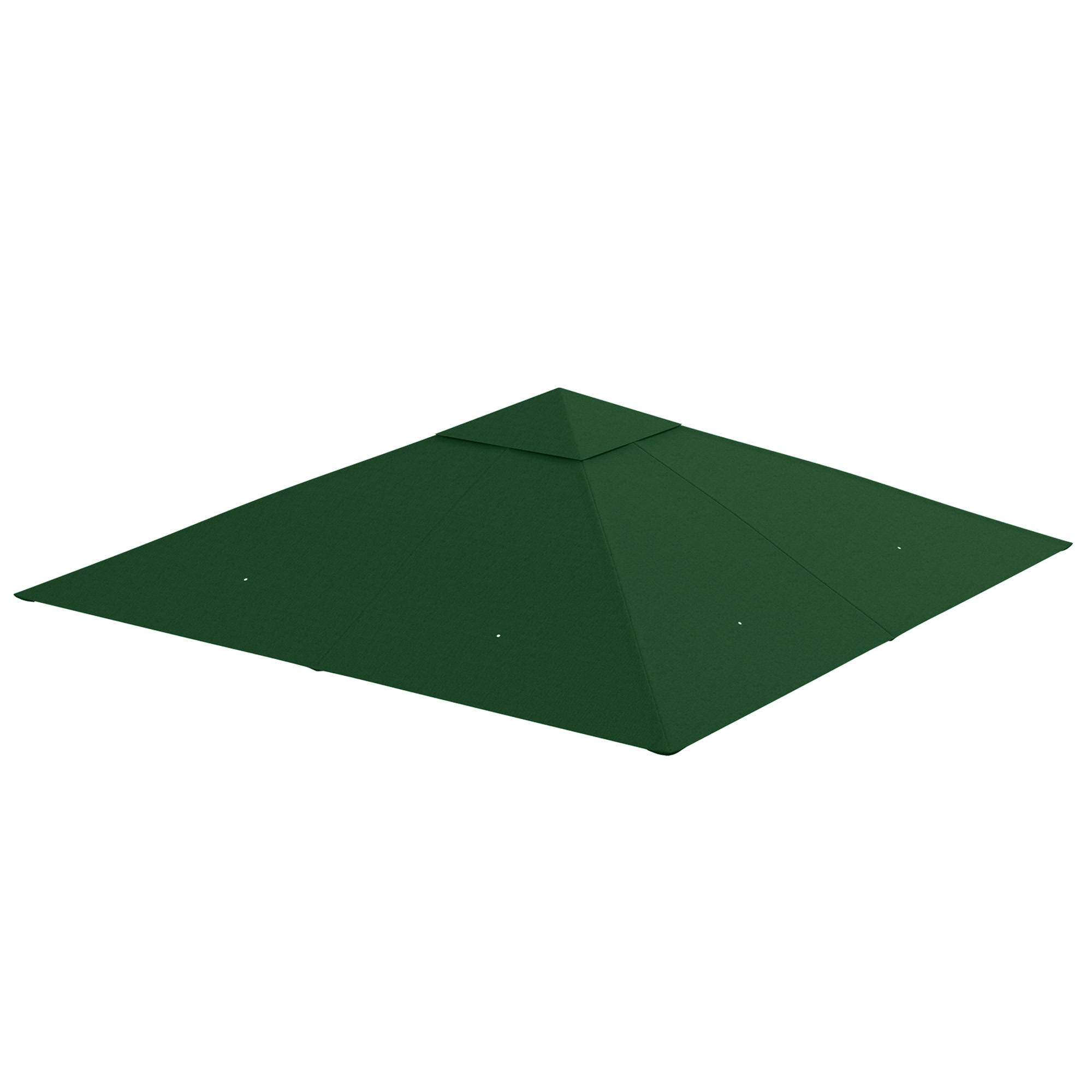 Outsunny - Toile de rechange pour pavillon tonnelle gazebo 3x3m anti-UV haute densité 180g/m² polyester vert - Outsunny - Image 1