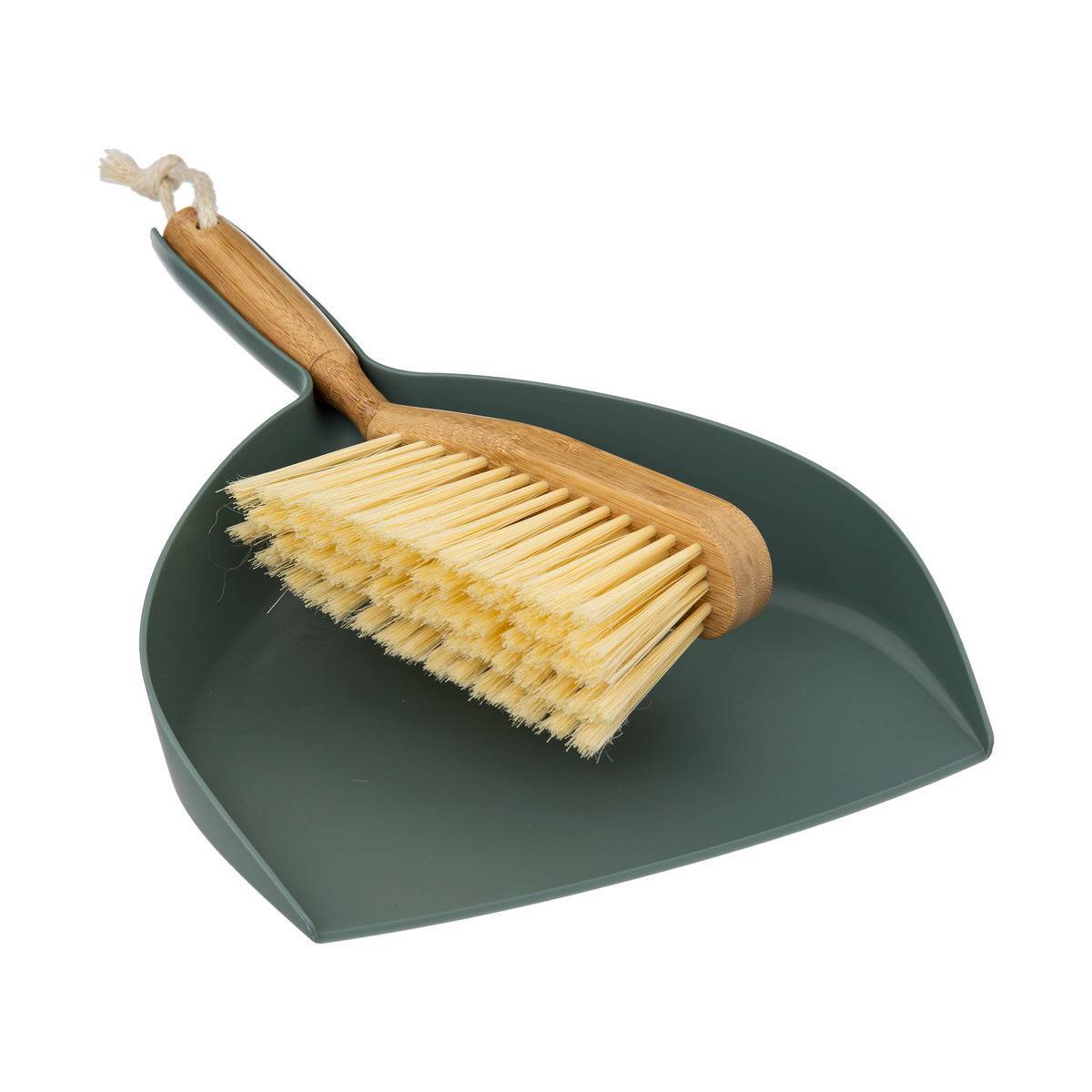 Ensemble pelle/balayette "Wood & Clean" bambou vert - 5five - Image 1