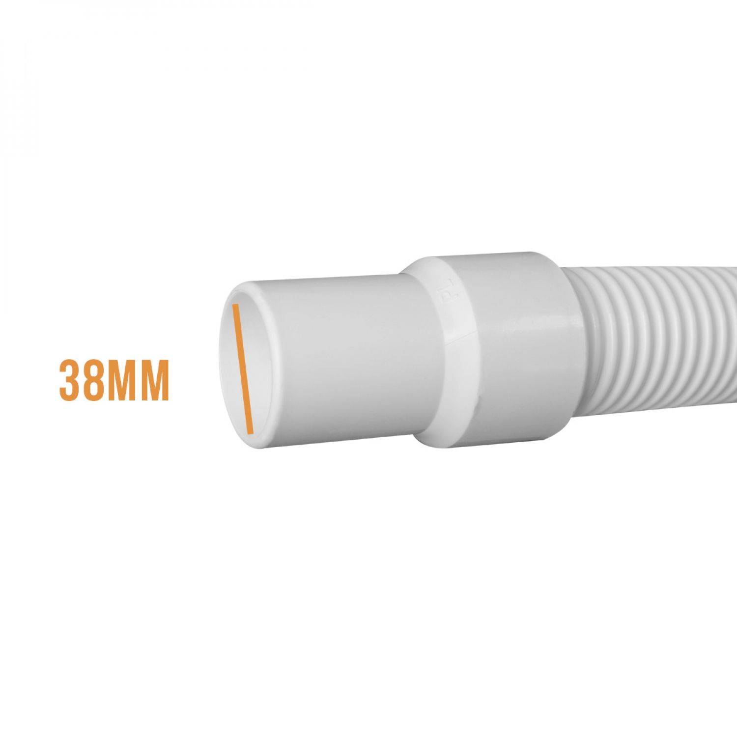 Linxor - Tuyau flottant 2 embouts pour piscine - Diam 38 mm - 12 m - Blanc - Linxor - Image 3