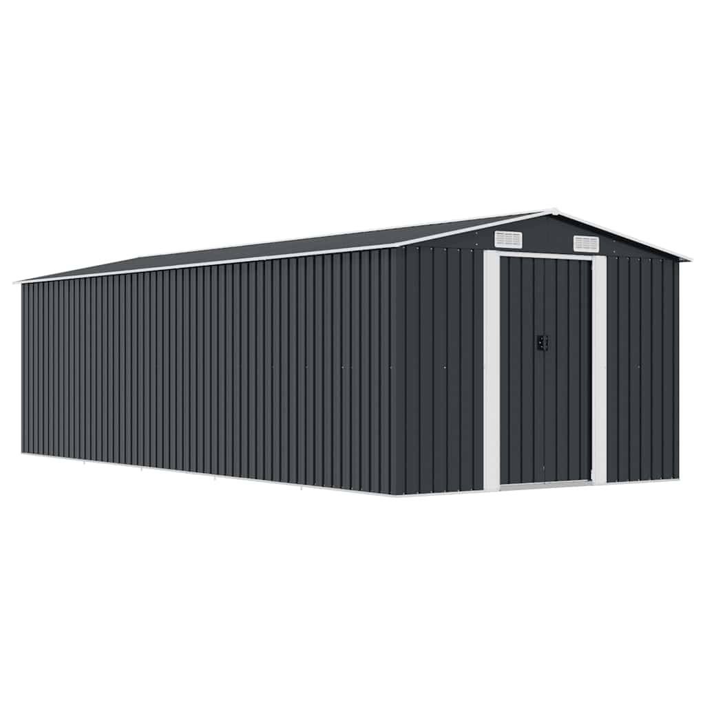 Vidaxl - Abri de jardin 257x580x181 cm Métal Anthracite vidaXL 143354 - Image 1