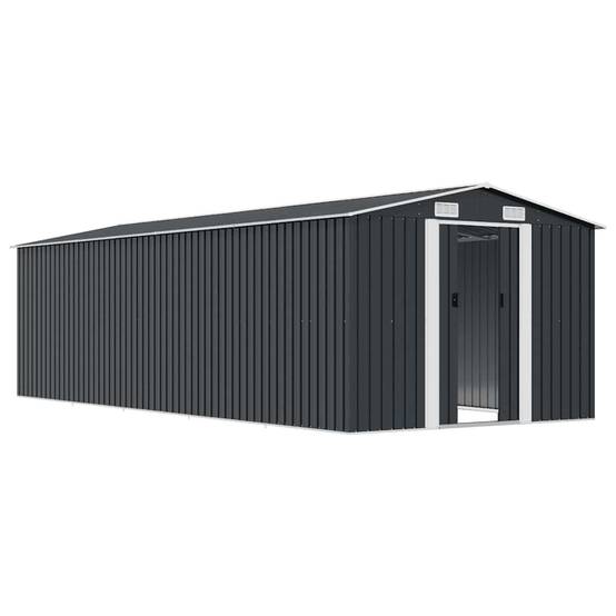 Vidaxl - Abri de jardin 257x580x181 cm Métal Anthracite vidaXL 143354 - Image 5