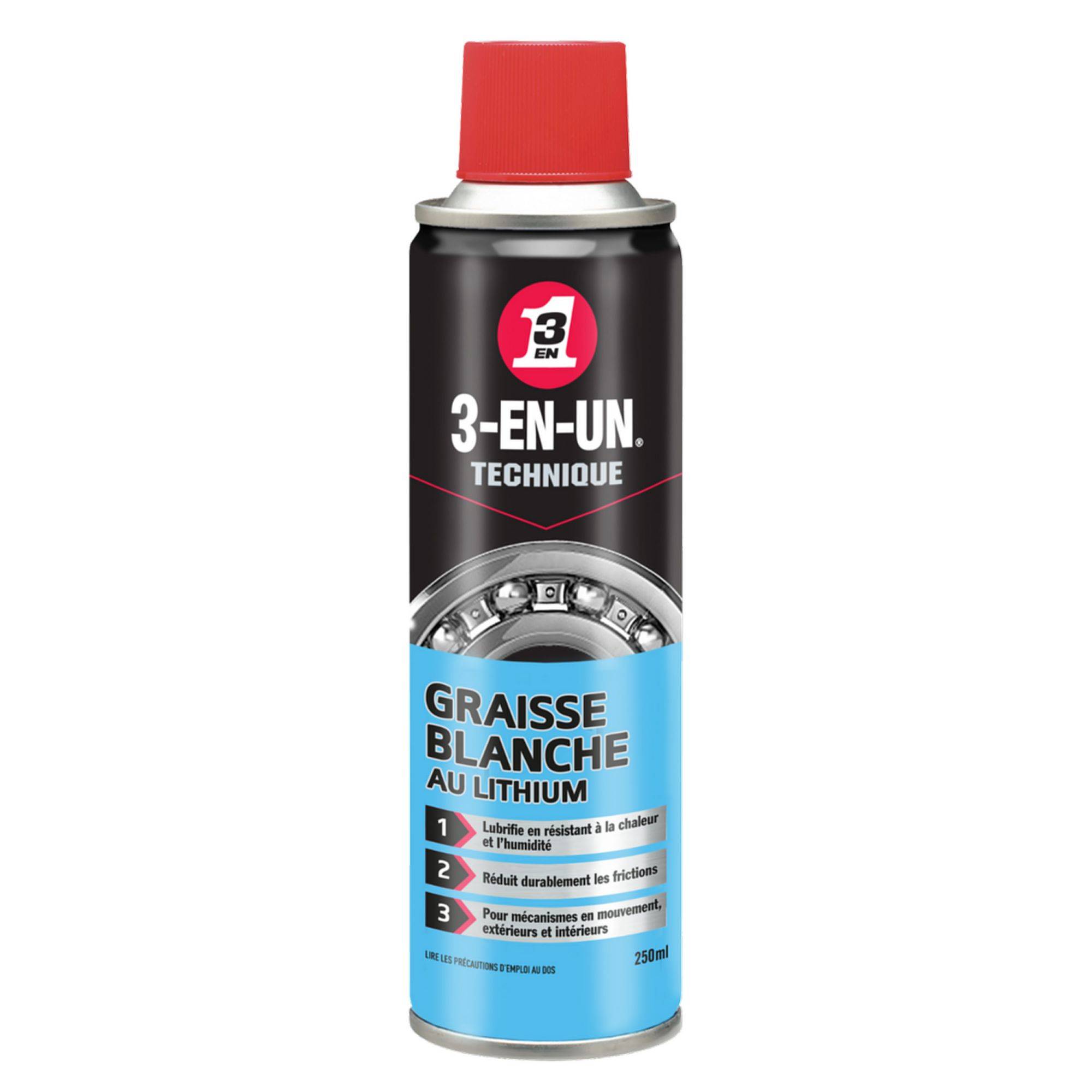 Bombe de graisse blanche lithium 3 en 1 aérosol - Image 3