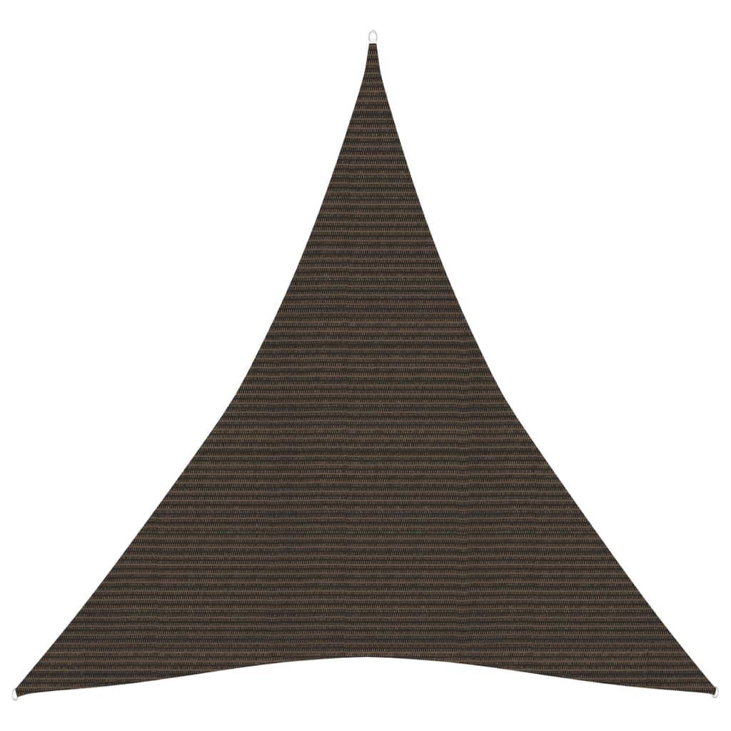 Helloshop26 - Voile toile d'ombrage parasol 160 g/m² PEHD 5 x 6 x 6 m marron - Image 1