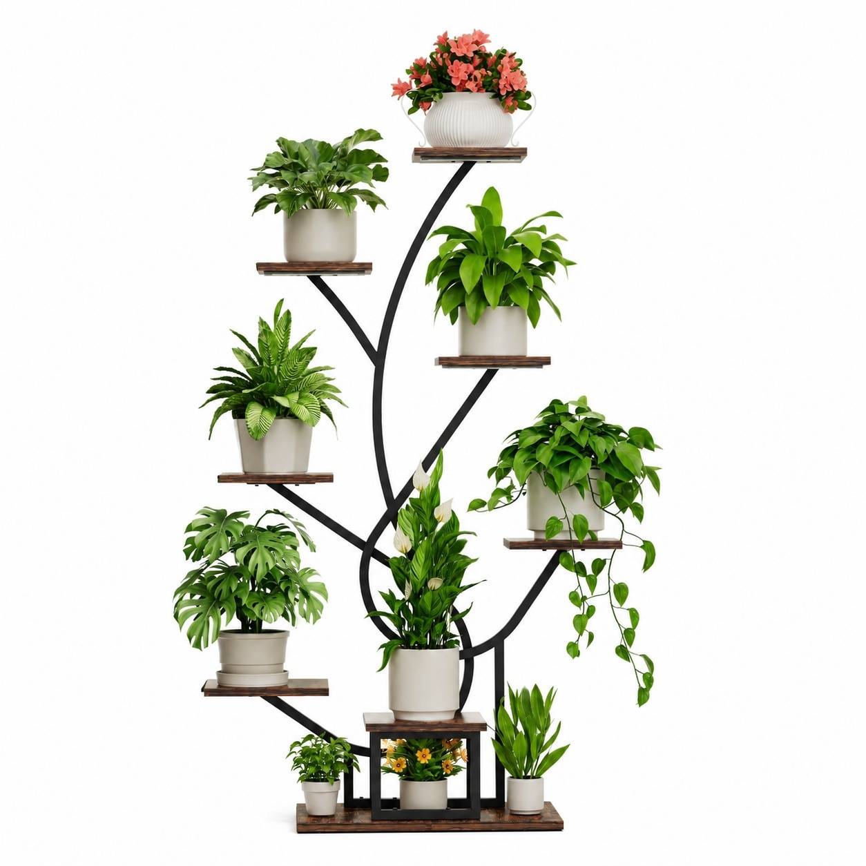 Support à Plantes 8 Niveaux Lampe Culture Spectrum Complet Minuterie Espace Rangement Stable - Image 1