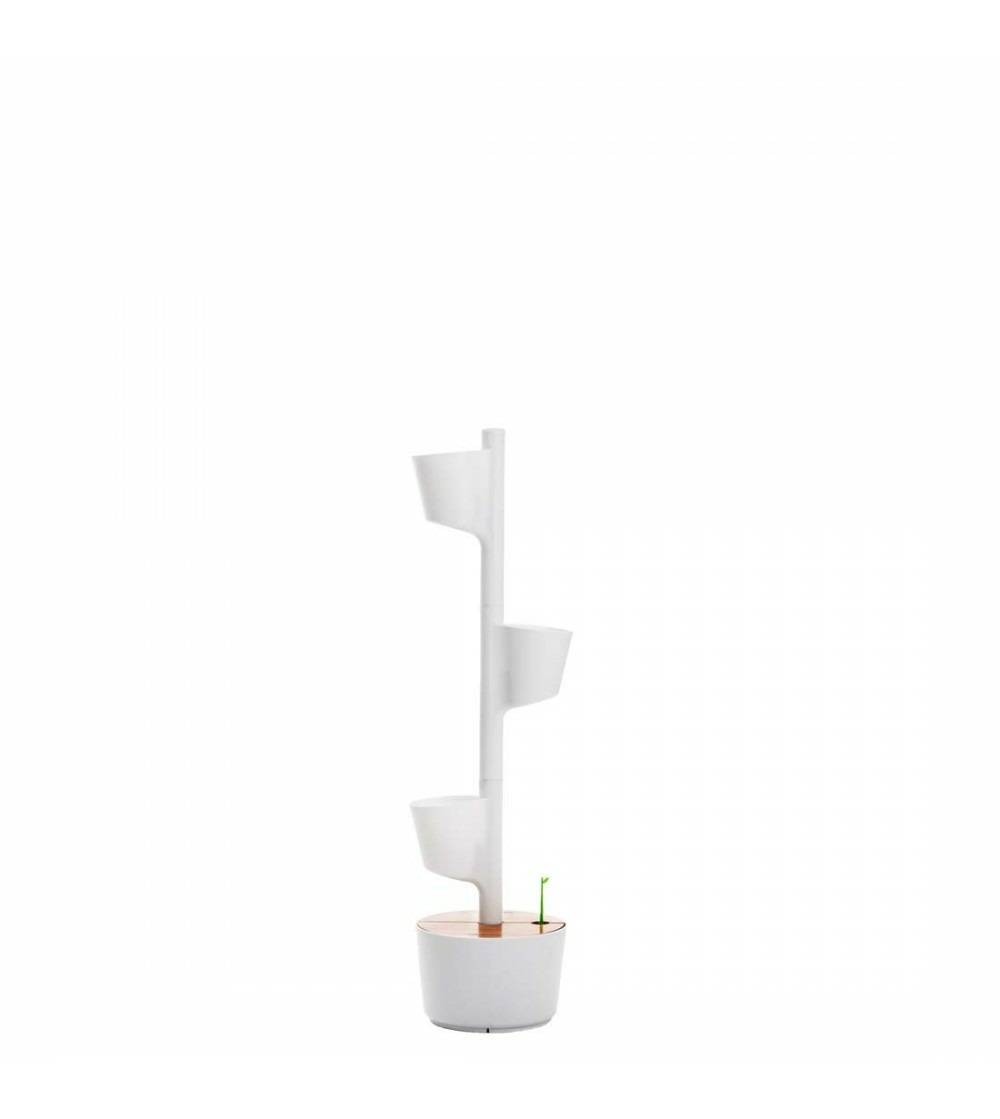 Jardinière verticale CitySens blanche avec 3 pots 
et arrosage automatique Wi-Fi - Image 2