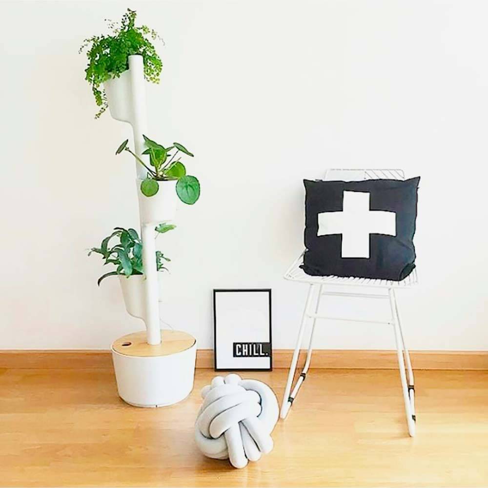 Jardinière verticale CitySens blanche avec 3 pots
et arrosage automatique Wi-Fi - Image 3
