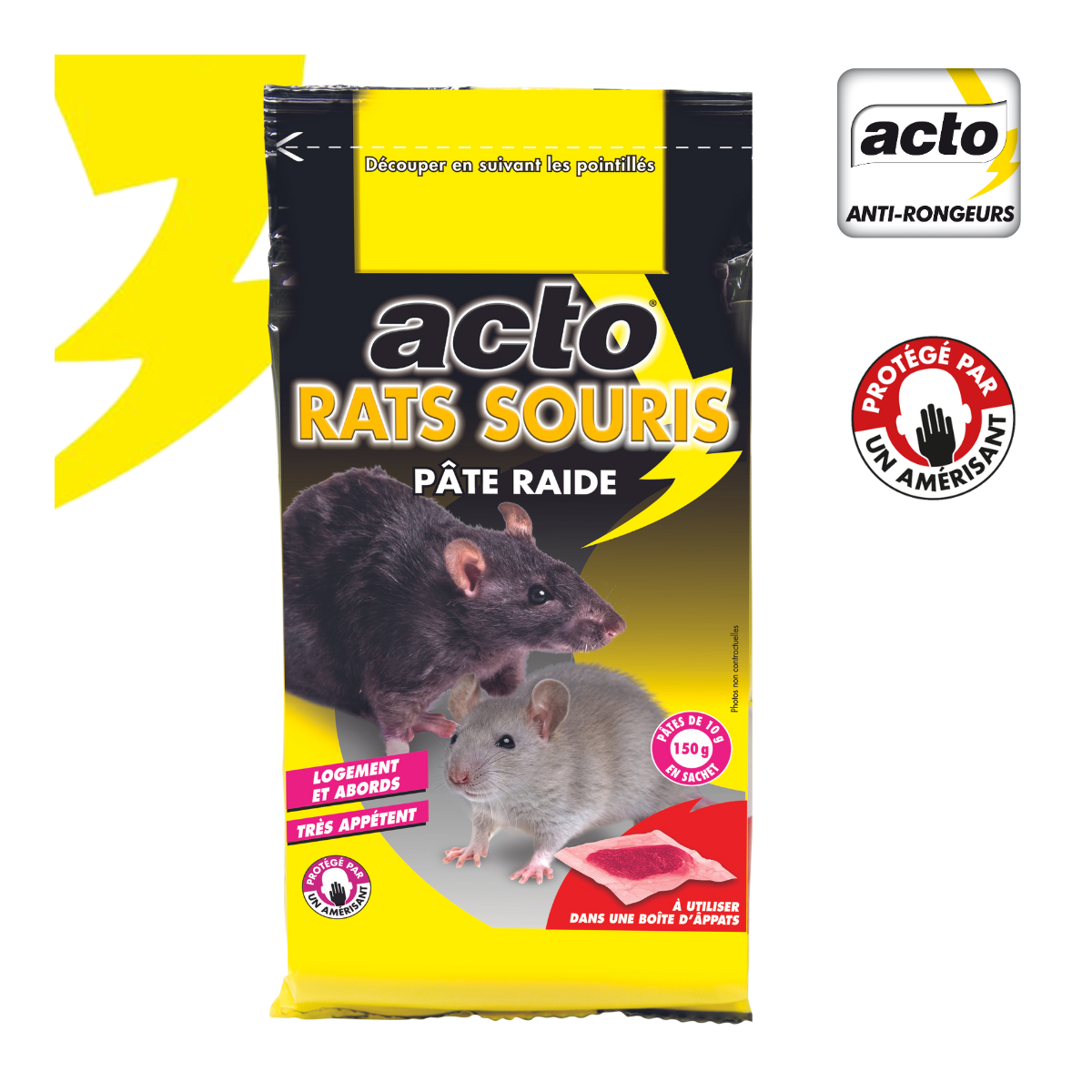 Acto - Pâte Anti-rongeurs Acto éradication Rapide Rats Et Souris - Acto - Image 2