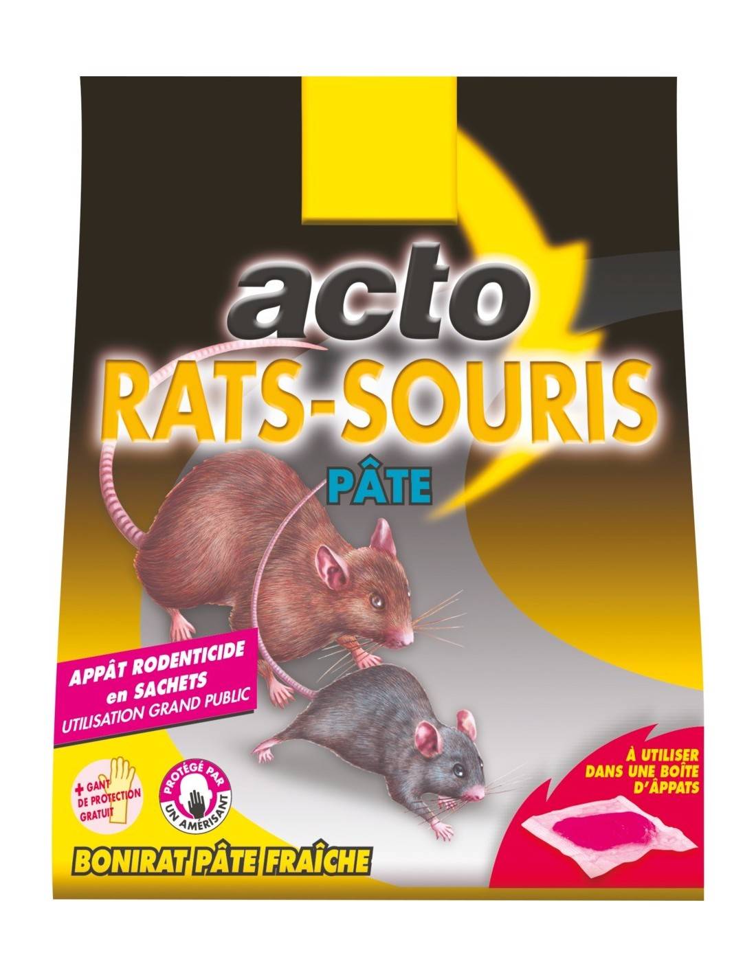 Acto - Pâte Anti-rongeurs Acto éradication Rapide Rats Et Souris - Acto - Image 1