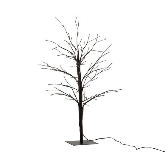 Arbre lumineux branche led en métal noir 57x20x20 cm - J-Line - Image 1