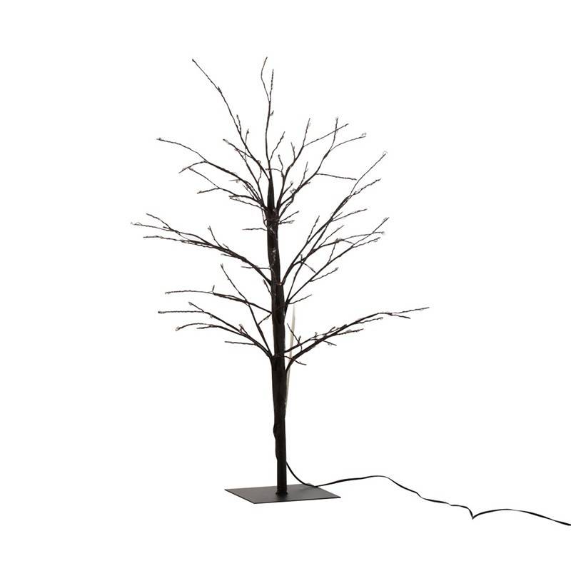 Arbre lumineux branche led en métal noir 57x20x20 cm - J-Line - Image 1