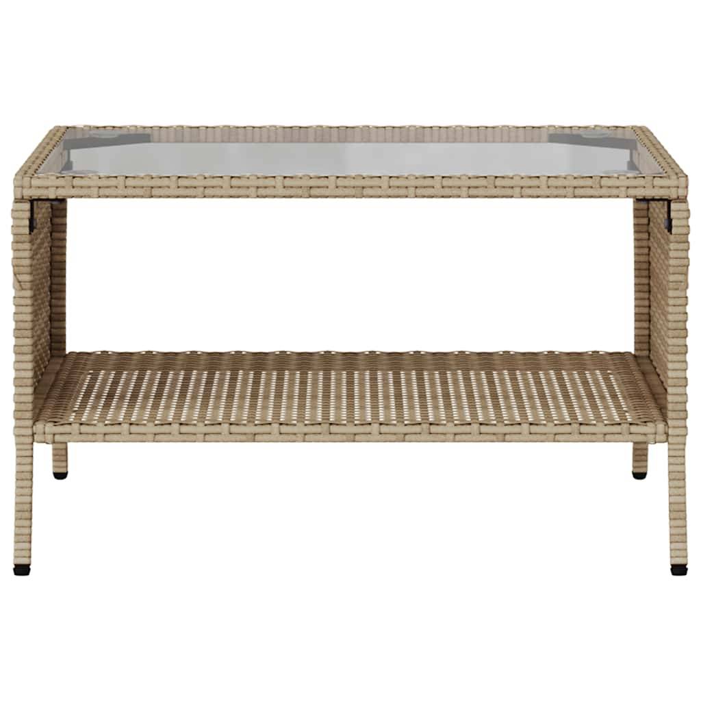 ComfortXL - Canapé Extérieur 2 Places Résine Tressée Beige & Table Verre Trempé Charme Naturel pour Patio Crème – ComfortXL Outdoor Living - Image 7
