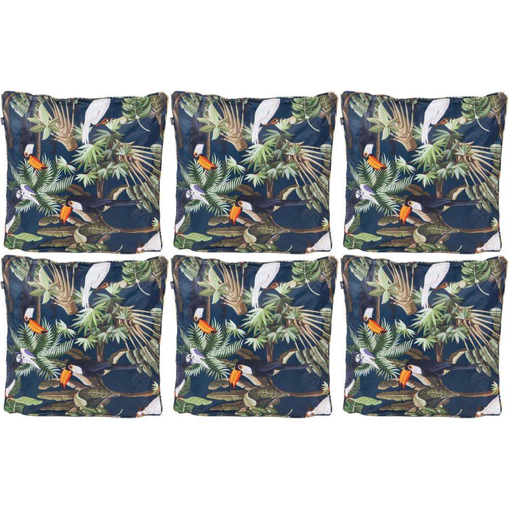 Jardindeco - Coussin extérieur carré 45 cm Sun (Lot de 6) Travel - Image 2