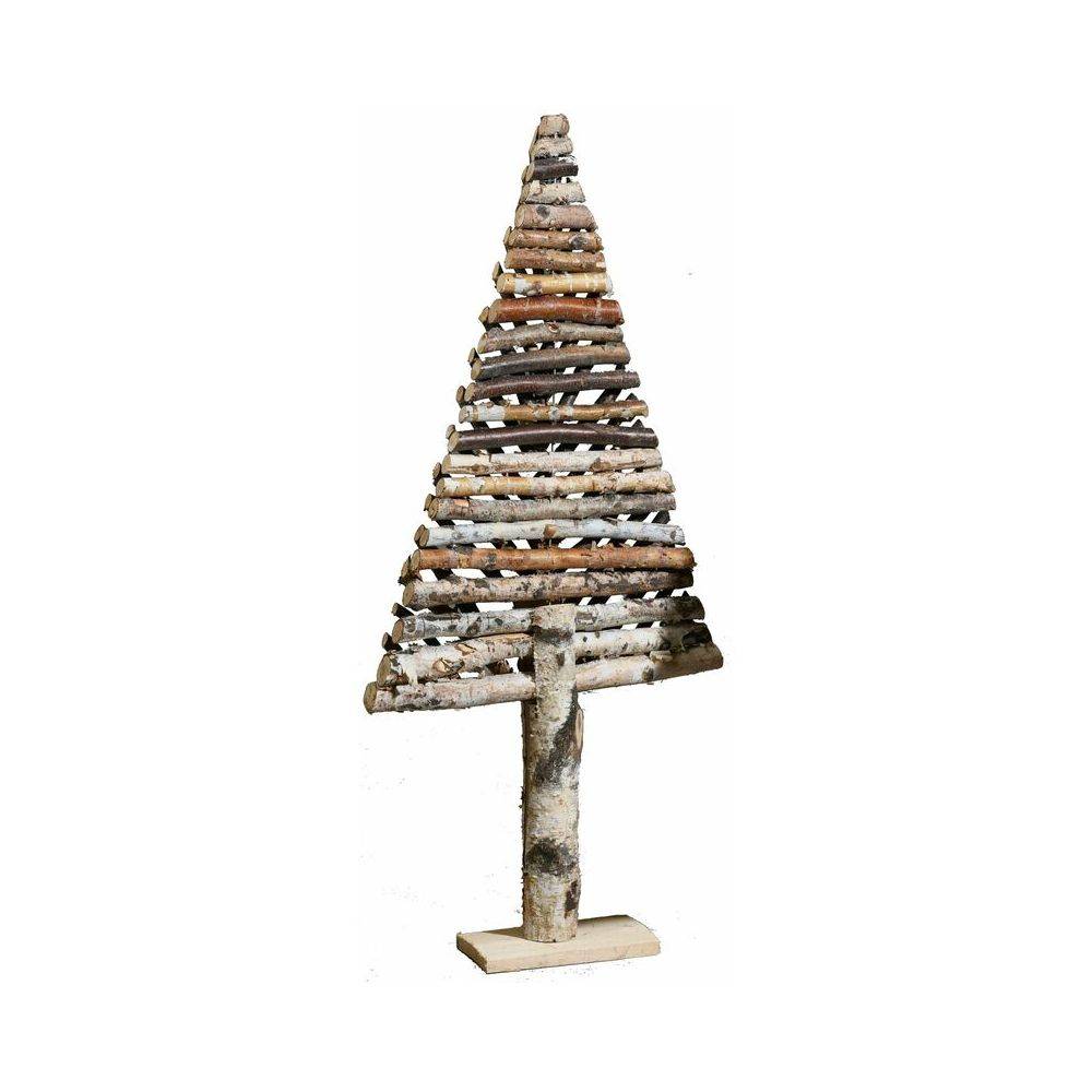 Aubry Gaspard - Sapin décoratif en bouleau motif chevron Grand modèle - Image 3
