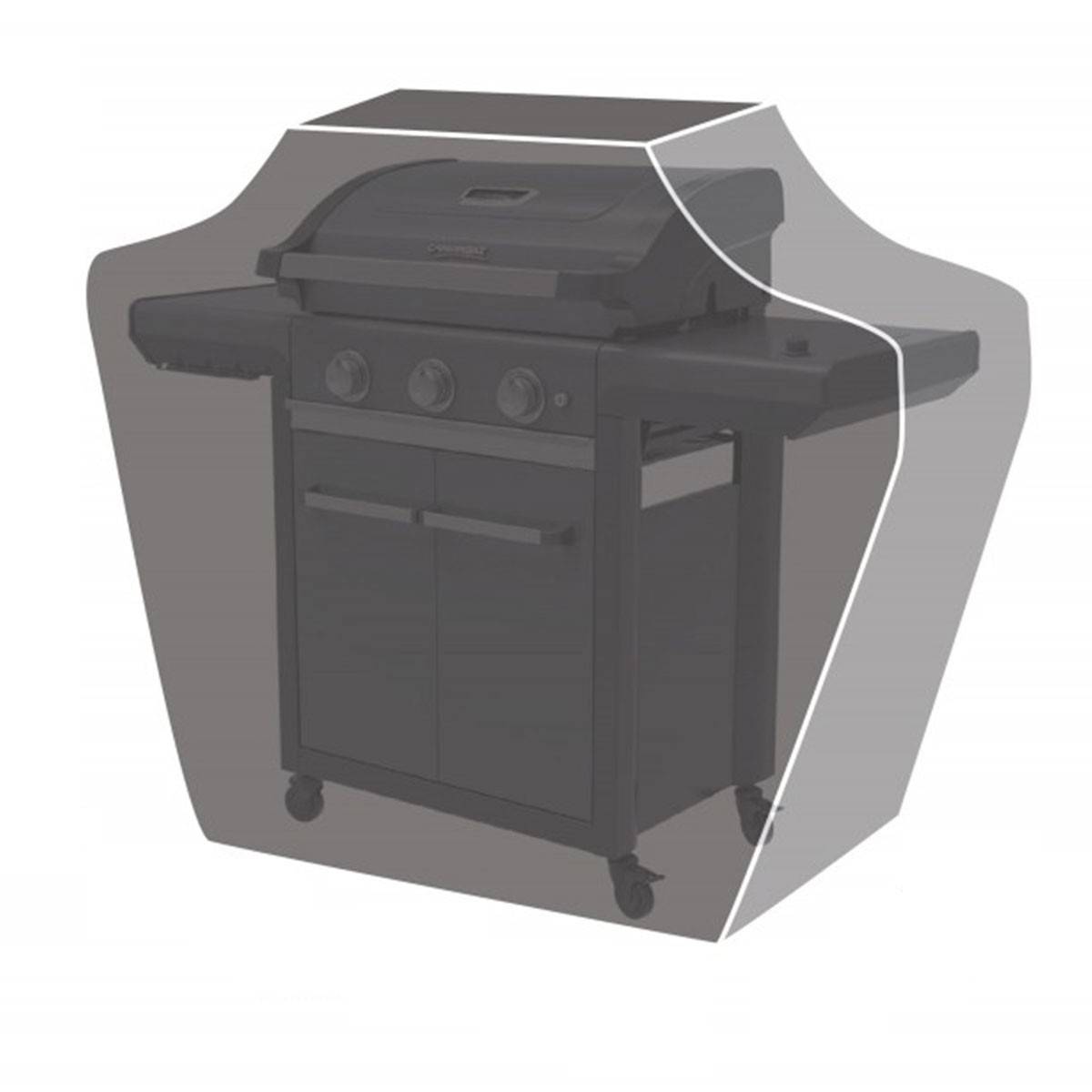 Campingaz - Housse Barbecue "M" 118 x 140 x 62 cm Polyester noir Haute résistance CAMPINGAZ - Image 3