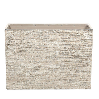 Cache-pot d'extérieur Fibre d'argile Beige clair EDESSA - Beliani