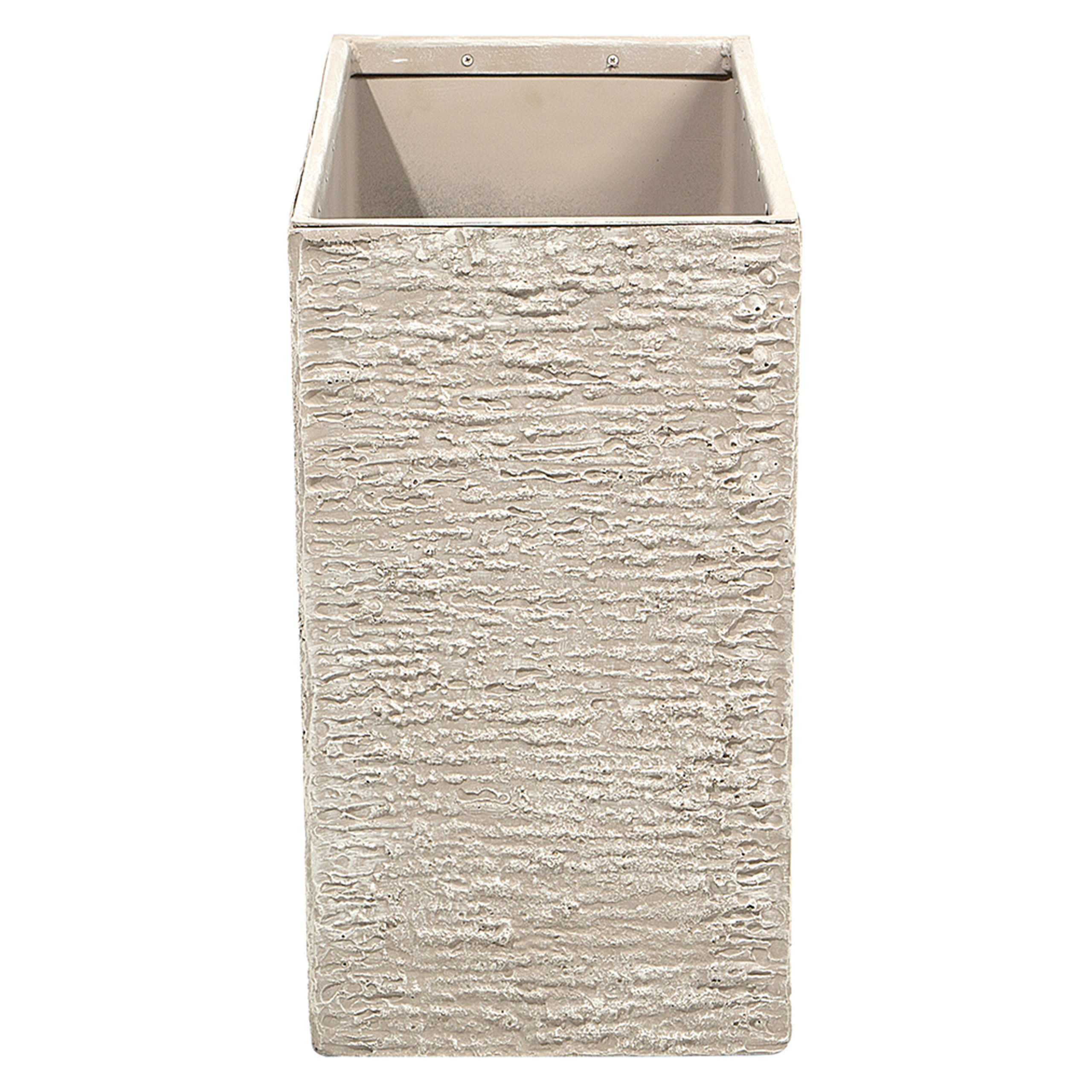 Cache-pot d'extérieur Fibre d'argile Beige clair EDESSA - Beliani - Image 3