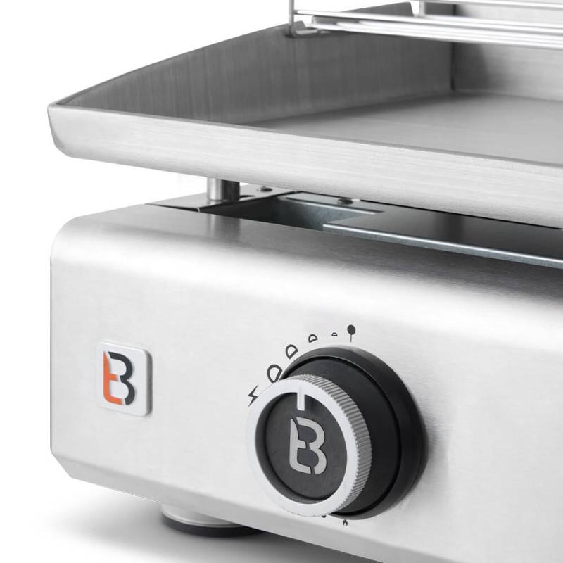 Brasero - Plancha gaz inox 2 feux – BRASERO BY FAVEX – 5,3 kW – plaque inox 5 mm – 52 x 34 cm – 6 à 8 convives - Image 5