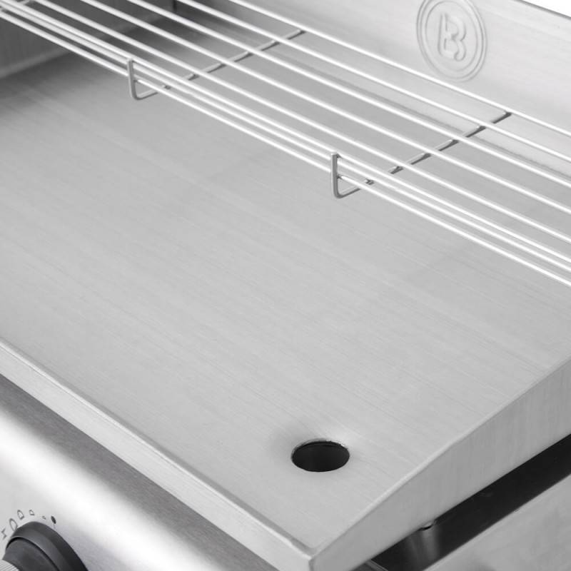 Brasero - Plancha gaz inox 2 feux – BRASERO BY FAVEX – 5,3 kW – plaque inox 5 mm – 52 x 34 cm – 6 à 8 convives - Image 6