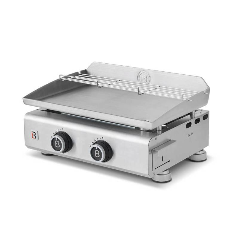 Brasero - Plancha gaz inox 2 feux – BRASERO BY FAVEX – 5,3 kW – plaque inox 5 mm – 52 x 34 cm – 6 à 8 convives - Image 1
